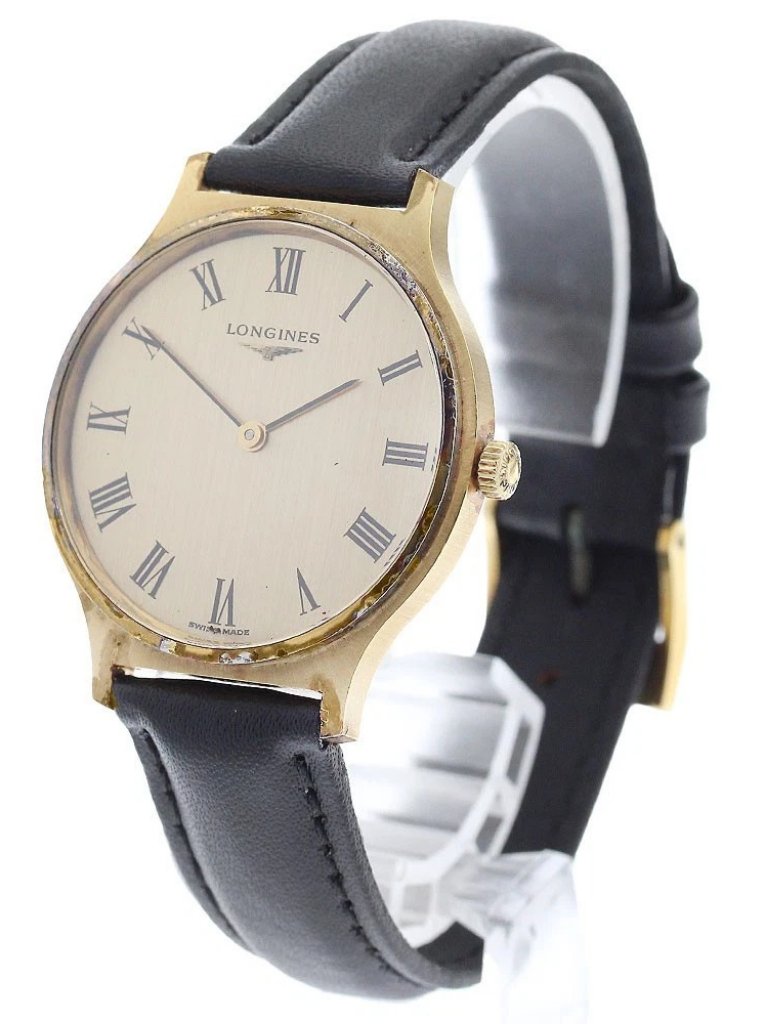 Longines 40278847 Vintage CalL8473 Gold Dial Hand Winding Mens Watch908230